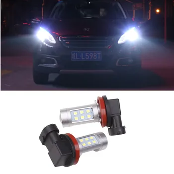 

2x H8 H11 Auto LED Fog Lights Daytime Running Lamp Light Lamp for Peugeot 307 206 301 207 2008 508 301 3008