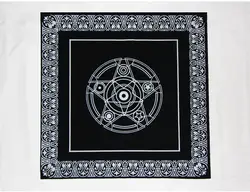 Tarot специальная скатерть из черной ткани подходит для всех видов открыток для вышивания шестиконечной звезды узор скатерть Таро