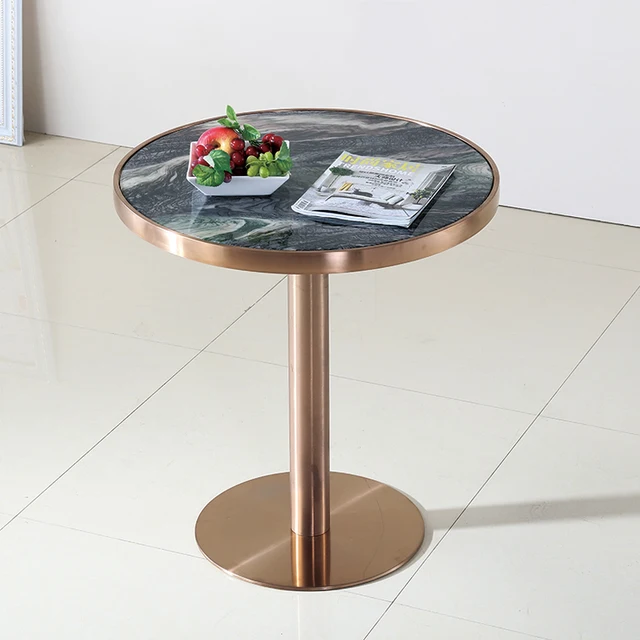 Фото латунный позолоченный стол для рисования с проволокой мраморный