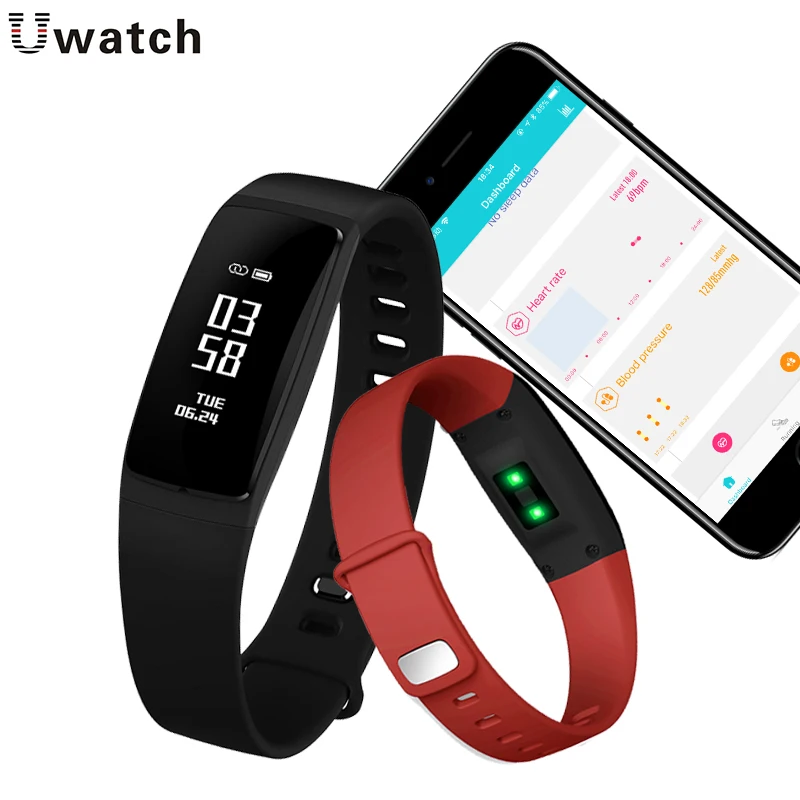 V07S Smart Wristbands Fitness Bracelet Pedometer Heart Rate Monitor