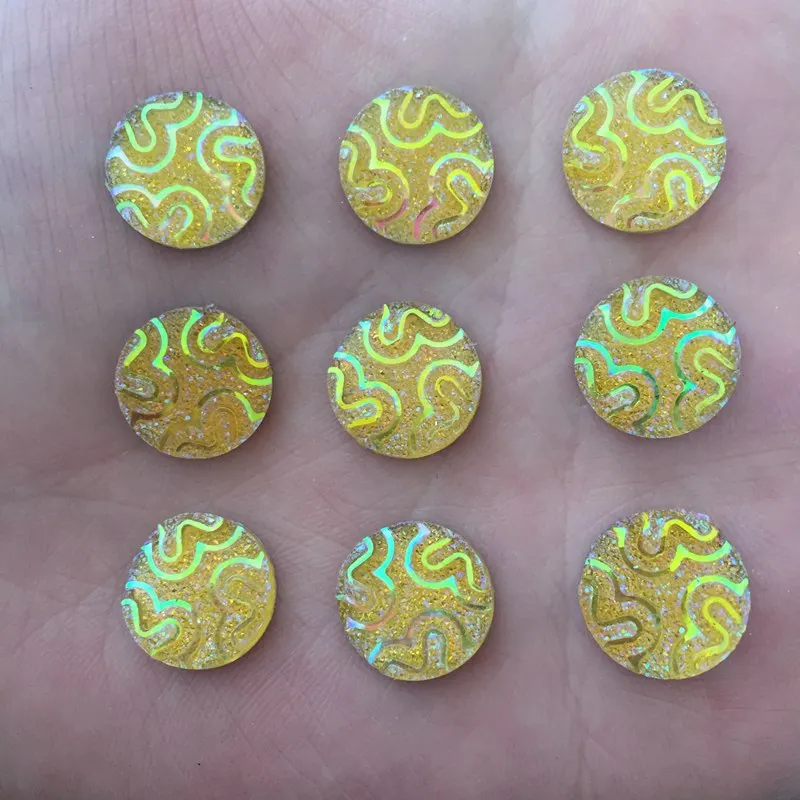 

DIY 60PCS 12mm AB round Resin Flatback Scrapbooking for phone/wedding Buttons D766