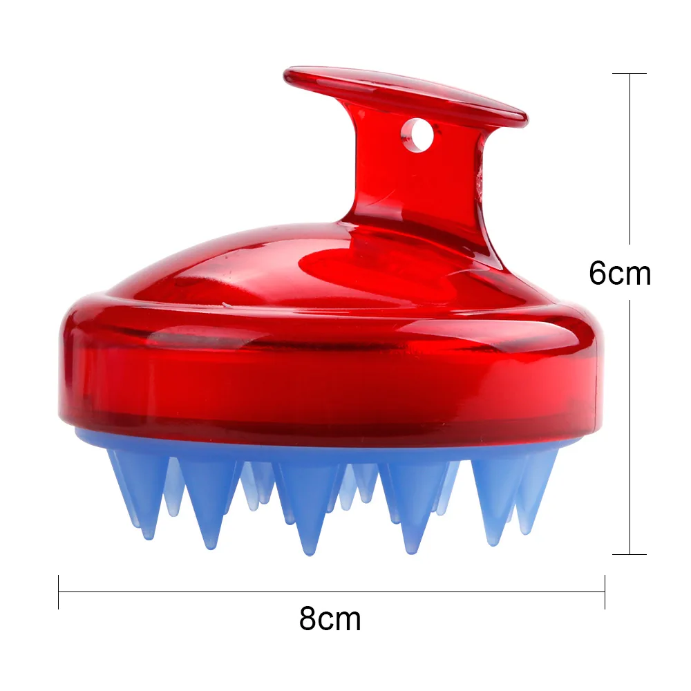 1 шт. спа-щетка для волос шампунь с силиконом Расческа с широкими зубчиками расческа для мытья волос Расческа для головы массаж для похудения мягкая щетка для массажа головы
