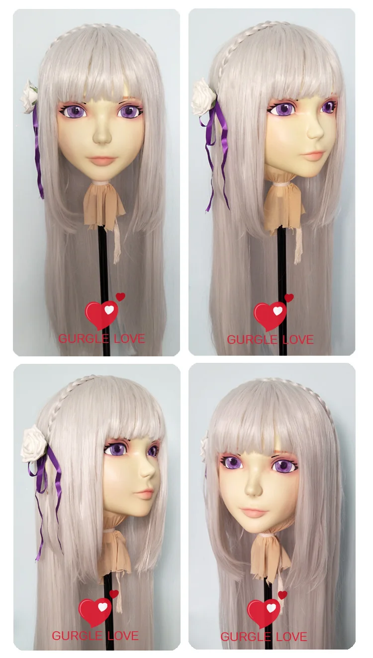 GL043) Женская милая девушка Смола половина головы маска кигуруми с BJD глаза косплей аниме ролевая маска Лолиты кукла кроссдресс