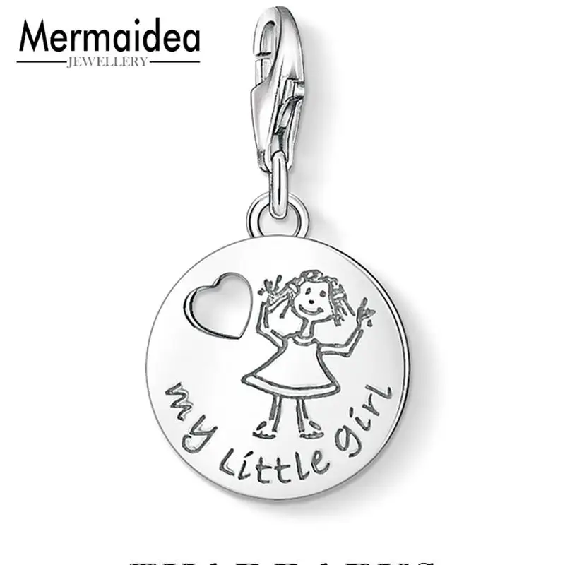 New Trendy Jewelry Daughter My Little Girl Charm Pendant Mother Dad