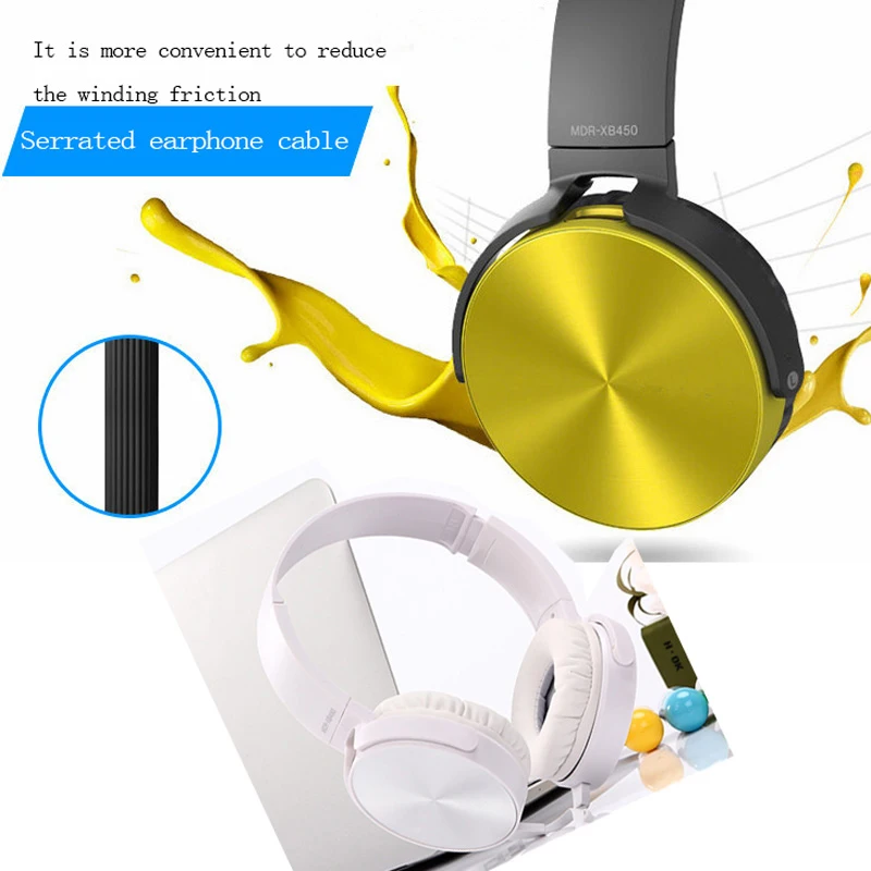 Металлические складные наушники Hi Fi стерео гарнитура для ПК игровая 3 5 мм с