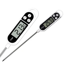 1Pcs Digital Food Thermometer Long Probe Electronic Cooking Thermometer for Cake Soup Fry BBQ Meat For Kitchen Thermometer