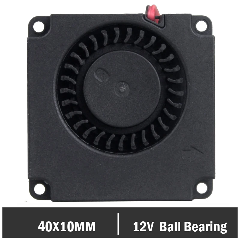 

2 Pieces Gdstime Turbo Fan Blower Cooling Cooler 4010 12V 40mm x 40mm x 10mm for 3D Printer