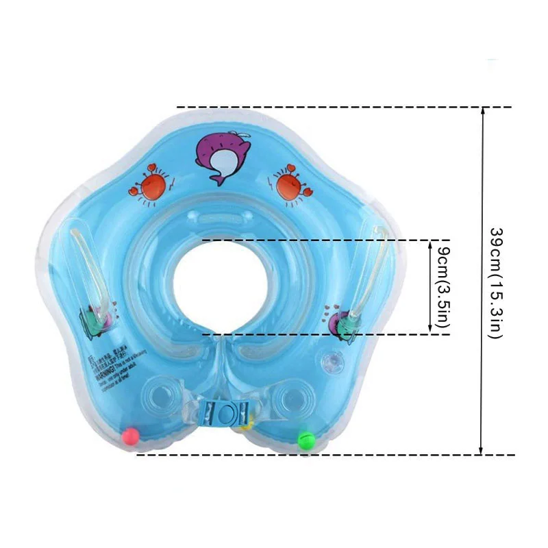 Плавательный бассейн Детские аксессуары кольцо на шею для плавания детские надувные поплавок кольцо безопасность младенец шеи поплавок круг купания аксессуары