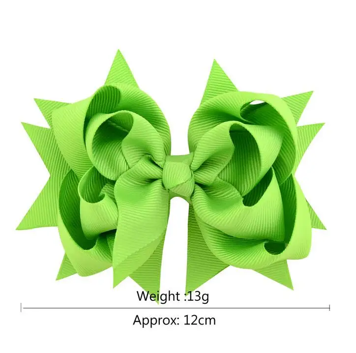 Solid ribbon twisted hairbow1