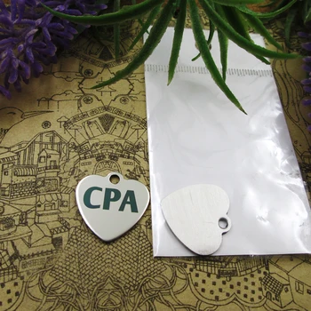

20pcs--"Accounting - CPA"stainless steel charms 5 styles for choosing DIY Charms for necklace bracelets