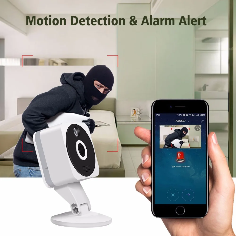 JOOAN HD 1080P облачная Беспроводная ip камера 2MP с ночным видением мини WiFi для домашнего