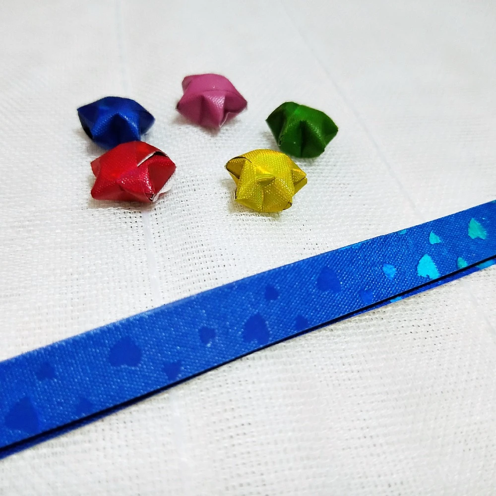 新しい 90 ピース折りたたみキットラッキー折り紙 5 色ハート Diy 真珠の輝きたいスター紙ストリップ論文工芸品紙素材のギフト Craft Paper Aliexpress