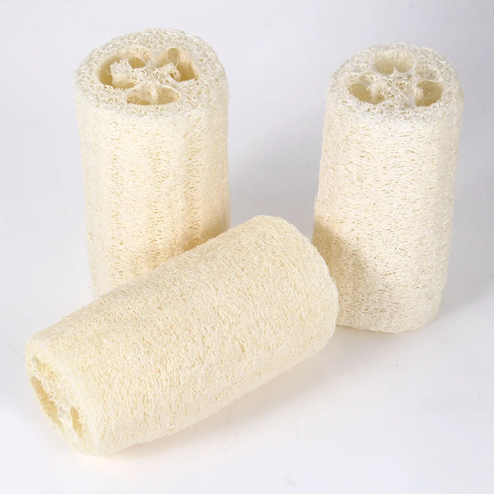 3x натуральный луфа Луффа Ванна тела душ Губка скрабер распродажа Новый|sponge