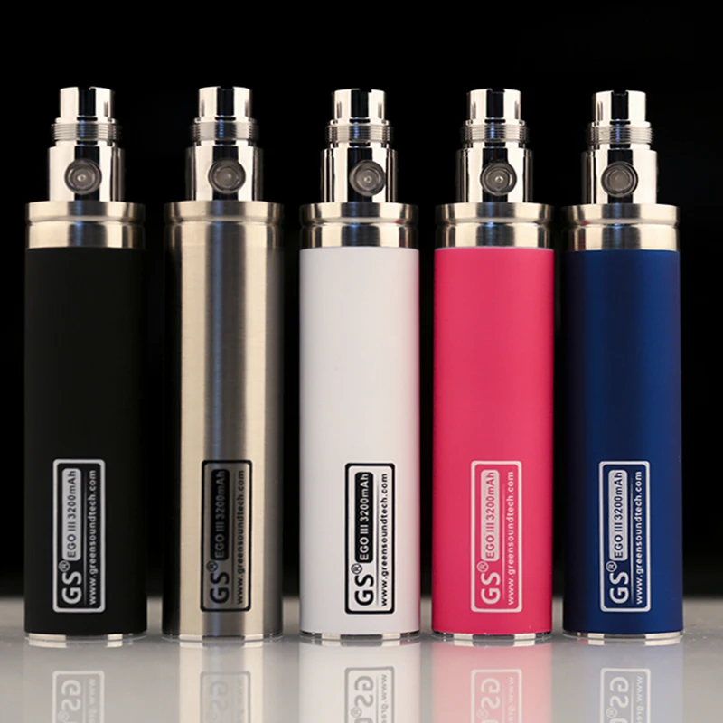 

GS eGo 3200mah Huge Capacity Battery Electronic Cigarette GreenSound Ego II 510 Fit M14 CE4 mt3 e cig vape pen Gs h2s atomizer