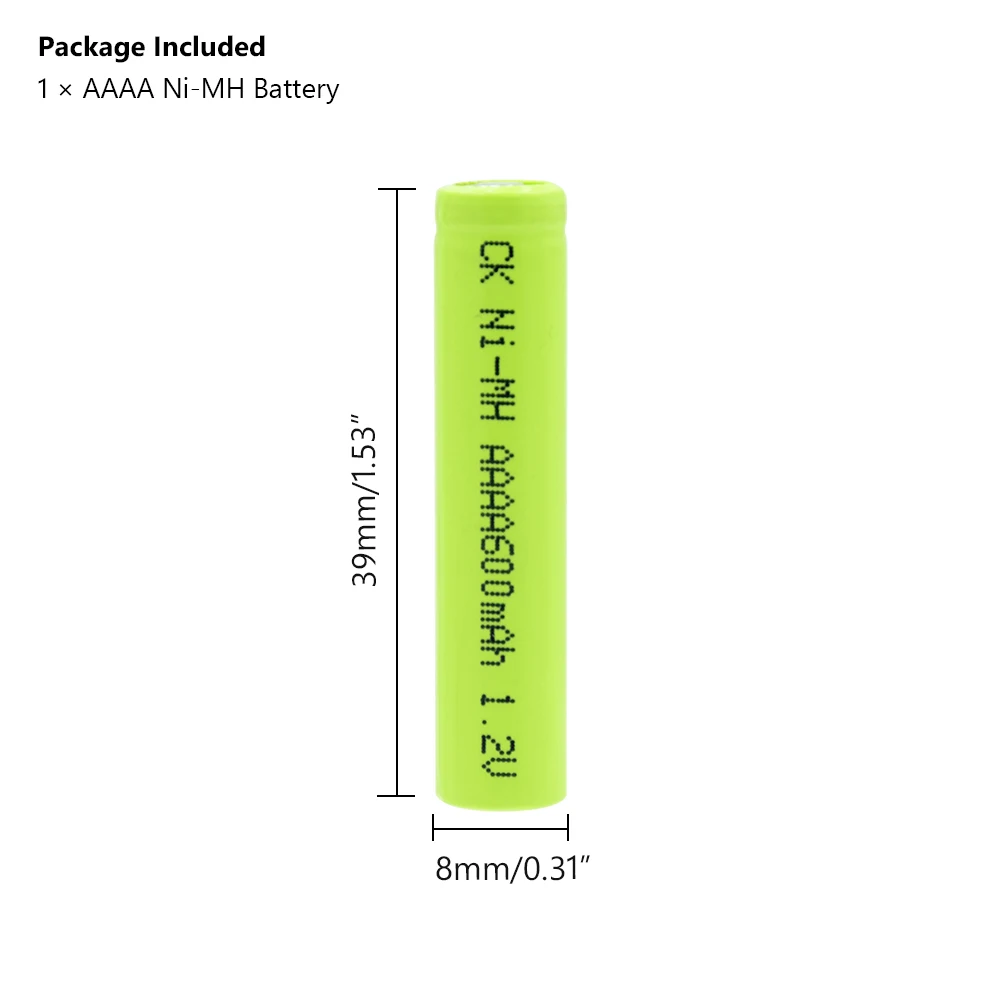 YCDC 1/2/4 шт 1,2 V Ni-MH AAAA батарея AM6 LR61 аккумуляторная батарея 600mAh для bluetooth-гарнитуры, лазерная указка батареи