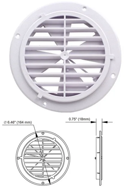 Ventilador de ventilação de ar de plástico