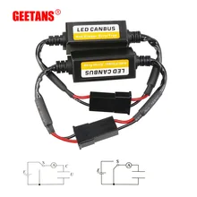 GEETANS H7 H4 H11 H1 H13 H3 9004 9005 9006 9007 HB1 HB4 Car LED Error Free Decoder Canceller Canbus Headlight Foglight DRL pair h4 hb3 hb4 led car headlight canbus decoders h7 h11 h13 anti flicker error free h1 h3 warning resistor canceller