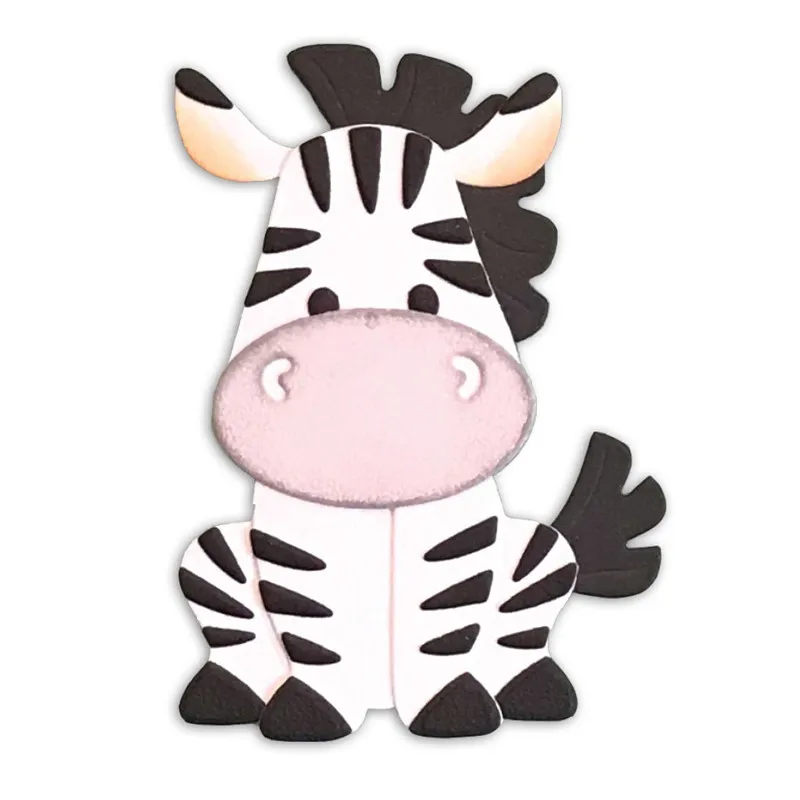 

Naifumodo Metal Cutting Dies Zebra Animal Scrapbooking 5pcs/lot for Craft Card DIY Embossing Cuts New Craft Photo Template