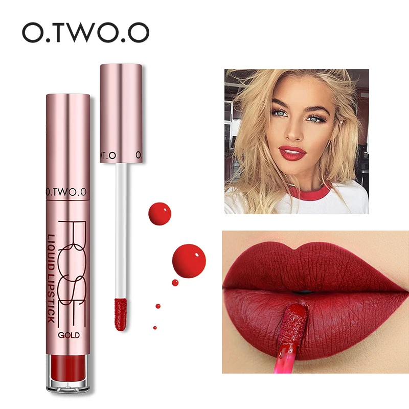 

O.TWO.O 12 Colors Matte Lip Gloss Cosmetic High Quality Long Lasting Waterproof Lip Makeup Velvet Tint Liquid Lipstick Matte Set
