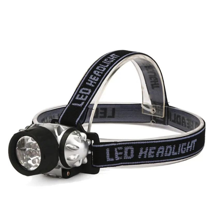 Новый высококачественный 9LED налобный фонарь 4 Режим Маяка фонарик 3 батарейки