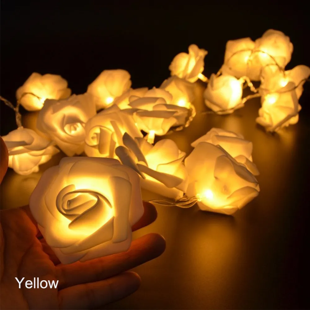 Flower Christmas Light DIY Tree Floral String Lights Vintage Coloured