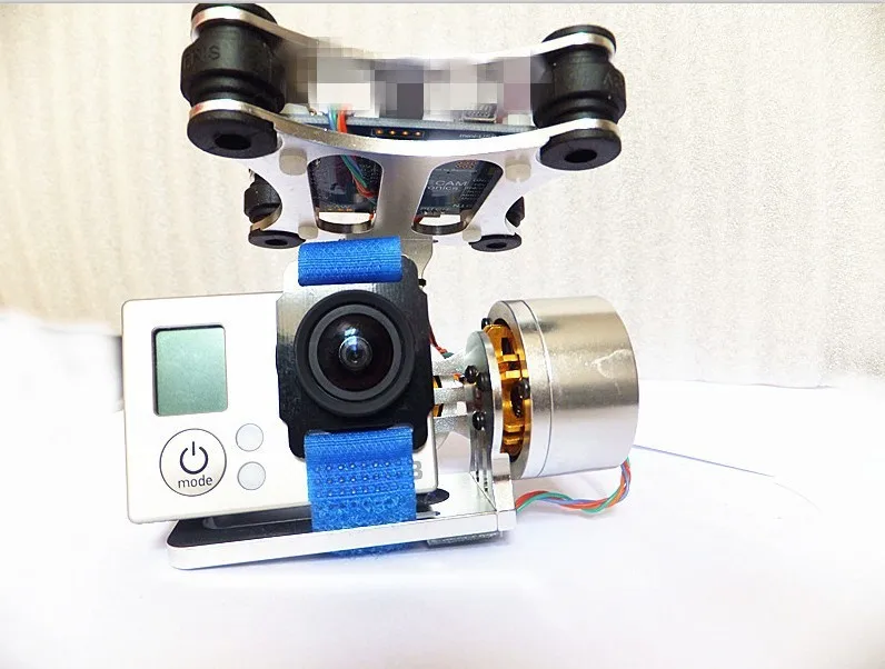 

F07960 for Gopro Hero3 DIY CNC Metal Camera Gimbal Mount for Phantom 2-Axis Brushless Gimbal MOS Controller