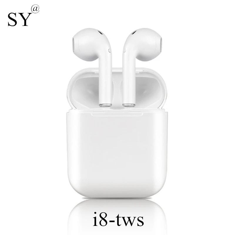 

High Quality i8-TWS Mini Bluetooth Earphone Headphones with Charging Box wireless Earbuds Headset i8x Mic For IOS Android iphone