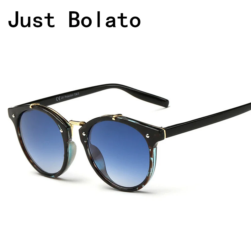2016 Summer Vintage Round Sunglasses Women Fashion Designer Eyewear Gradient Female Retro Sun Glasses Brand Point