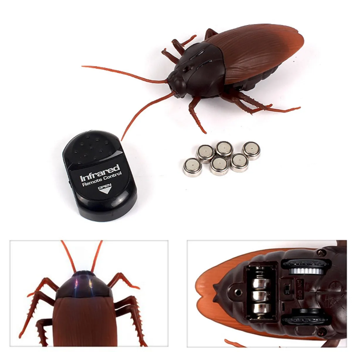 Funny Simulation Infrared RC Remote Control Scary Creepy Insect