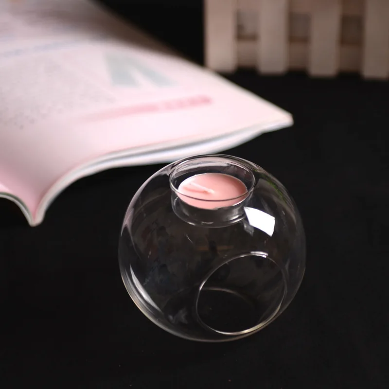 Crystal Glass Candle Holder Candlestick Romantic Wedding Dinner Home Decor