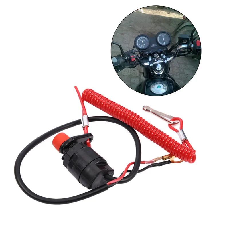 

Universal Car Motorcycle Accessories Boat Outboard Engine Motor Kill Stop Switch & Safety Tether Lanyard QMMP0101BL0ZZ001