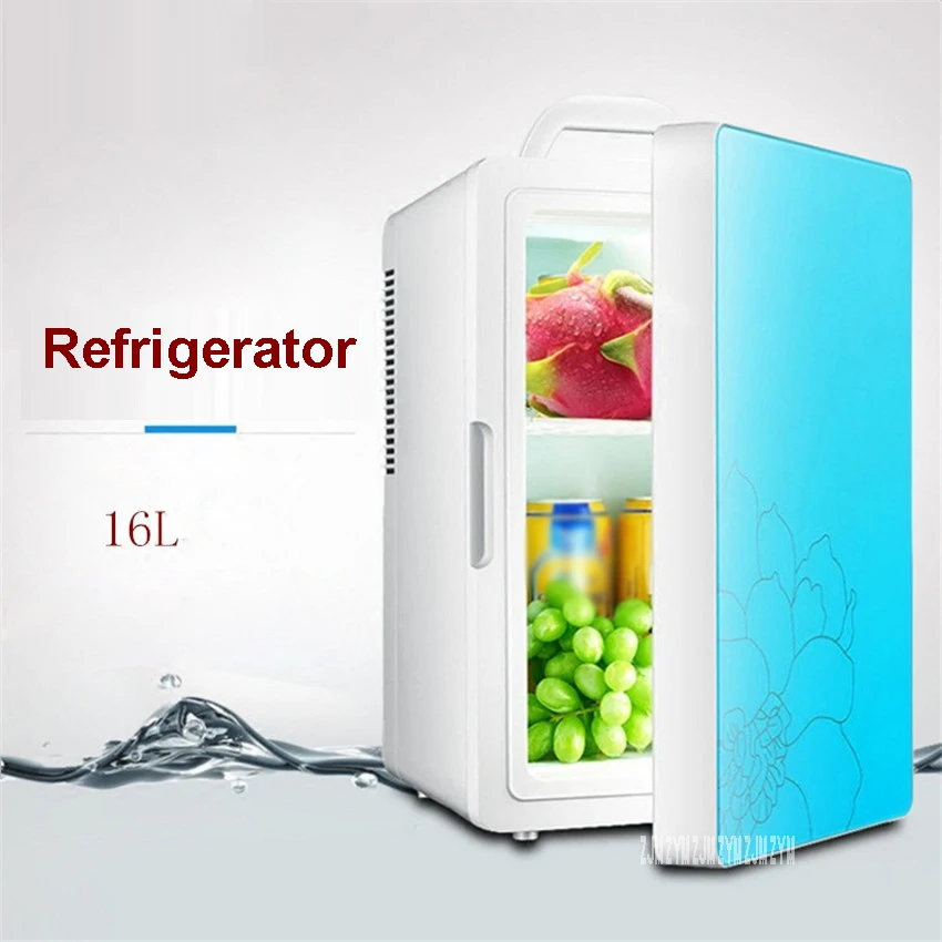 

16L Car Refrigerator 220V 12V Mini Refrigerator Refrigeration Dormitory Family Car Home Dual-use Heater Multi-function HD-16L