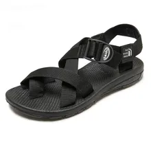 2017 Summer Vietnam hombres Sandalias de Playa Cinturón de Nylon Cruz Inferior De Goma Casual Playa Del Dedo Del Pie Zapatos de Los Hombres de la Marca Tamaño 38-44