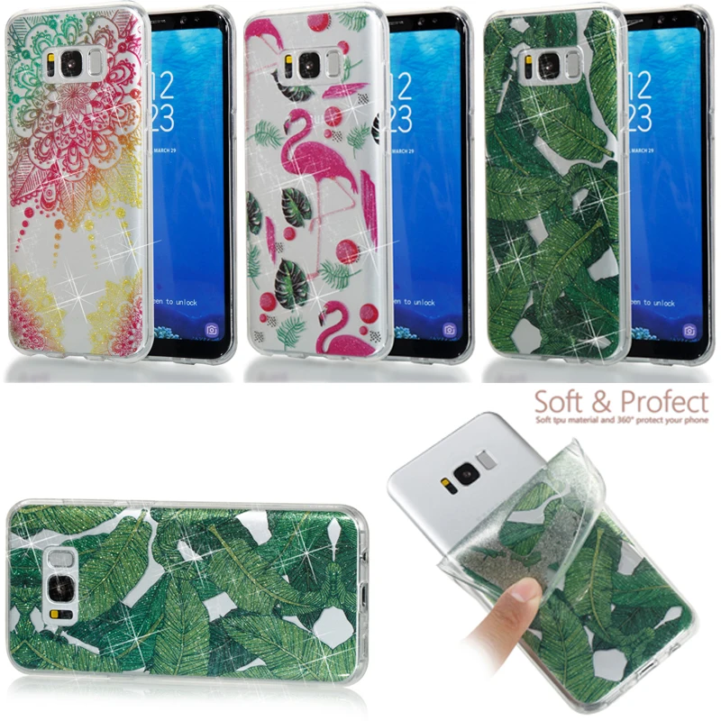 Shinning Glitter Phone Soft TPU Silicone Cover Shell Coque Capa Fundas for Samsung Galaxy S7 S7edge S8 S9 Plus Note 8 Case |