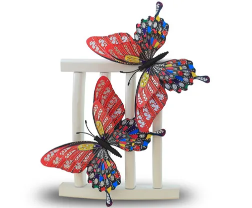 3D Butterfly fridge magnet home decoration 5pcs - 4