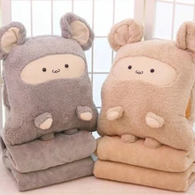 IVYYE мультфильм мышь аниме, плюшевая вещь аксессуары Плюшевая Кукла Мягкие пушистые теплые мягкие игрушечное одеяло кровать плед