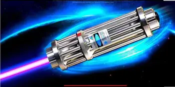 

AAA High power Hunting 450nm 5000w 500000m Lazer Flashlight Focusable blue laser pointer burning paper cannon light burn cigars