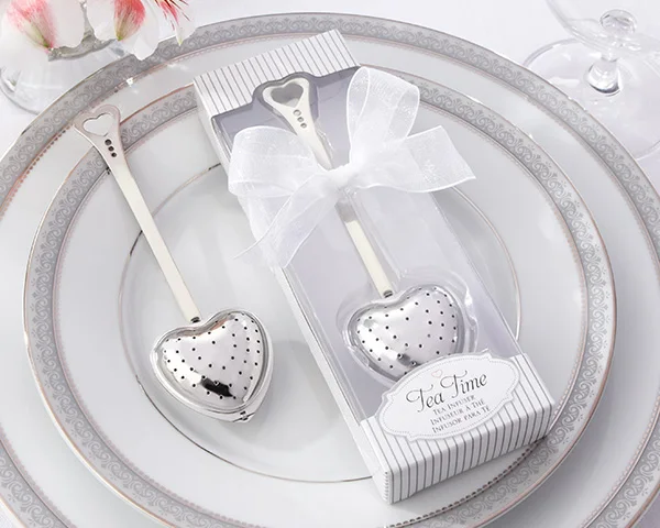 

(25pcs) Tea Strainer Tea Infuser Heart Shaped Tea Time in Gift Box