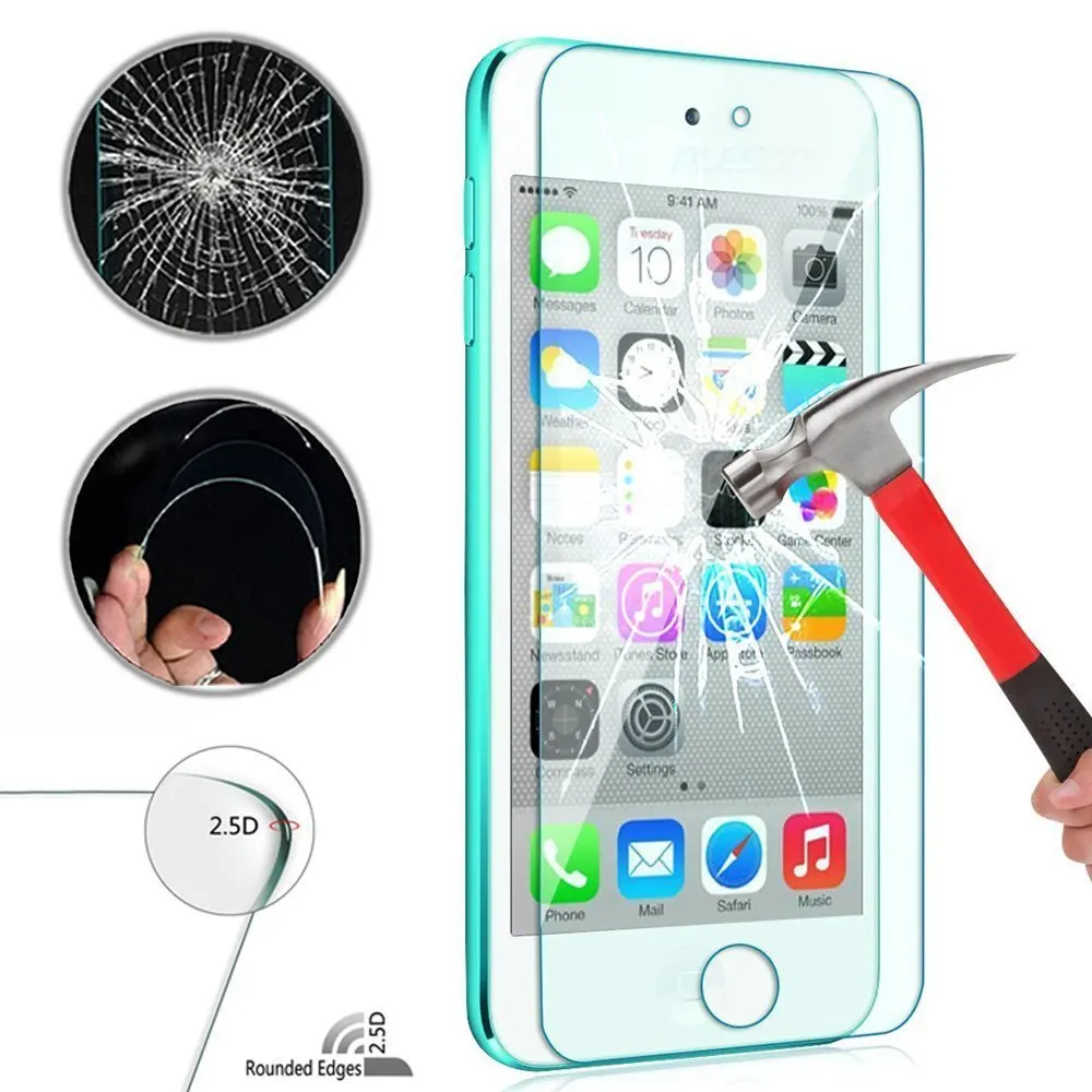 Закаленное Стекло для iPod Touch 6 6th поколения 5 5th 4 iPhone 7 S Se плюс премиум Ультра тонкая