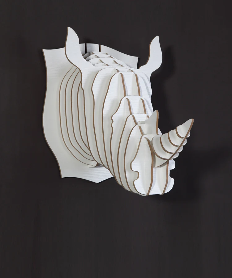 nodic diy craft for home decorationrhino head ornamentwooden animal head for wall - Animal Head Wall Decor nodic diy craft for home decorationrhino head ornamentwooden animal head for wall - Animal Head Wall Decor