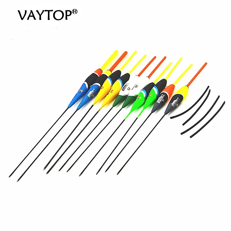 VAYTOP 10pcs/lot buoy bobber fish floats fishing floats fishing accessory saltwater freshwater