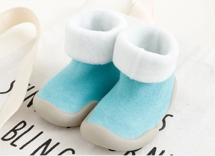 KiDaDndy/ г. Новые зимние и весенние махровые толстые теплые носки нескользящие носки для маленьких мальчиков и девочек «ползунок» Обувь для малышей SO521A