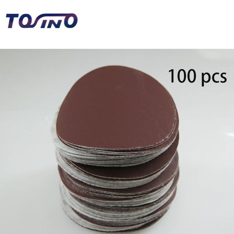Free shipping 100pcs 100mm Sand paper Abrasive Sanding Paper Power