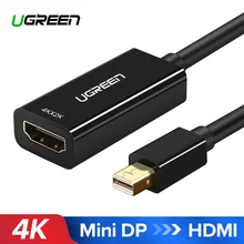 Ugreen Mini DisplayPort to HDMI Adapter Mini DP Cable Thunderbolt 2 HDMI Converter for MacBook Air 13 Surface Pro 4 Thunderbolt