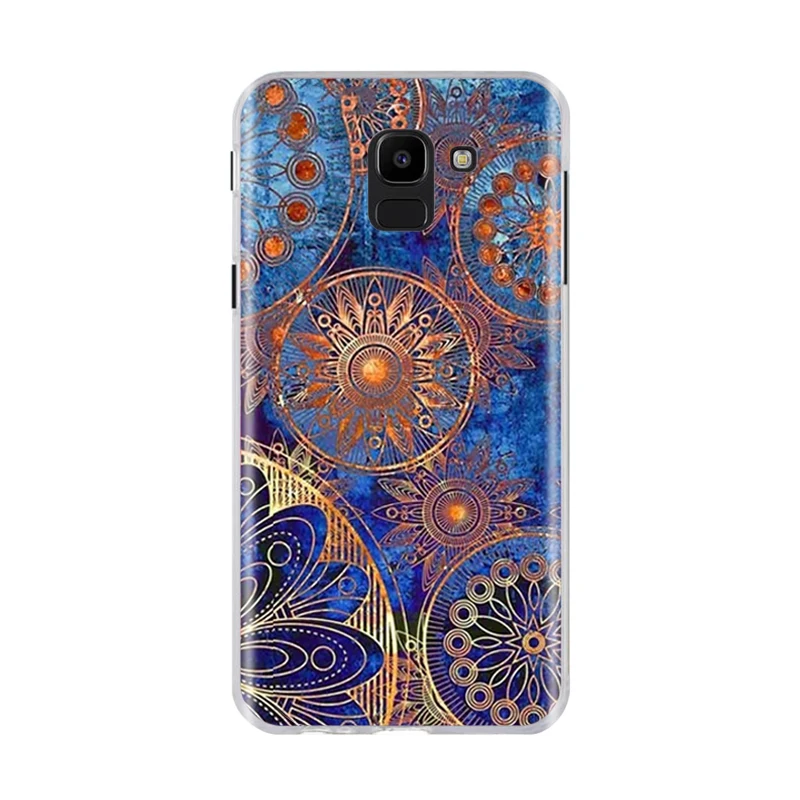 Для Samsung Galaxy J6 2018 чехол Силиконовый ТПУ Роскошный для On6 Цветок ЕС SM 600F чехлы