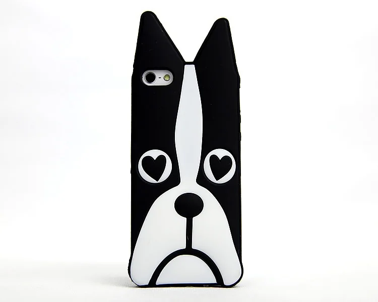 New Cute Cartoon Animal Design Cover 3D Dog 3D Zebra Soft Silicone Phone Cases For iPhone 4 4S 5 5S 5 SE/iPhone 6 6S 7 7S 8 Plus