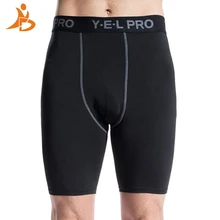 YD логотип пользовательские леггинсы для спортзала мужские шорты Кроссфит компрессионный спортивный костюм футбольные штаны брюки для бега шорты для бега