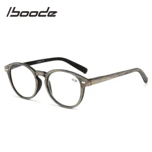 Iboode имитация пробкового дерева; овальные очки для чтения Для женщин Для мужчин при дальнозоркости, пресбиопические очки HD Смола диоптрий+ 1 1,5 2,5 3,5 4