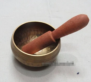 

Antique bronze Pure Copper Brass mixed handmade hammered martelo da bacia Tibe