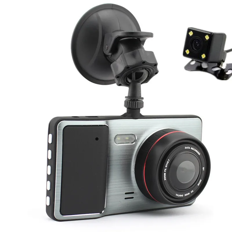New Top Grade Mini Car font b Camera b font 1296P Dual Lens Parking Car DVR